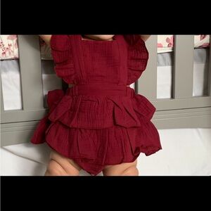 Baby girl bloomer outfit